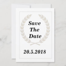 goldfarbene Blume Save the Date