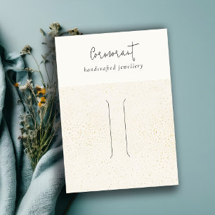 Goldfarbene Button-Kollektion Visitenkarte