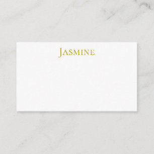 Goldfarbene einfache minimalistische professionell begleitkarte