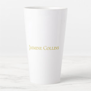 Goldfarbene einfache minimalistische professionell milchtasse