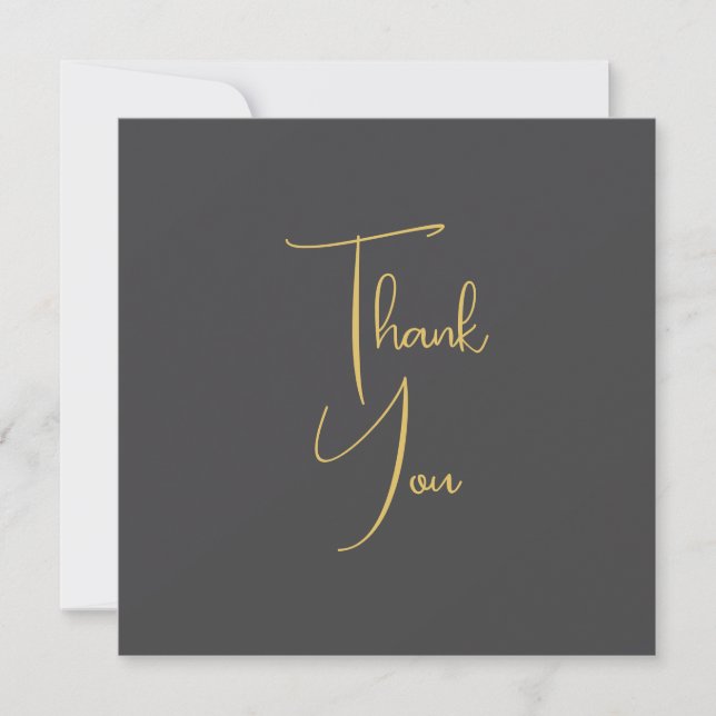 Goldfarbene Handschrift Professionell Custom Feiertagskarte (Vorderseite)