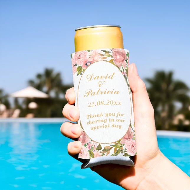 Goldfarbene Hochzeitsfavoriten Selters Dosenkühler (Von Creator hochgeladen)