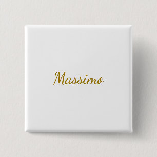 Goldfarbene Kalligrafie Elegant Schlicht Einfacher Button