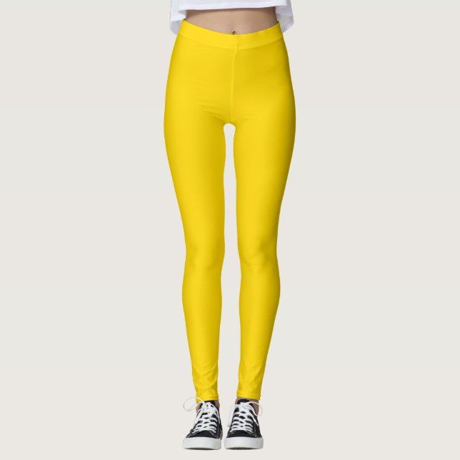 Goldfarbene massive Ausführung Leggings (Vorderseite)