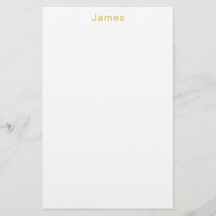 Goldfarbene professionelle trendige minimalistisch briefpapier