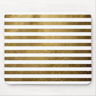 goldfarbene Streifen Mousepad