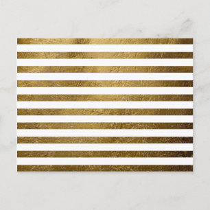 goldfarbene Streifen Postkarte