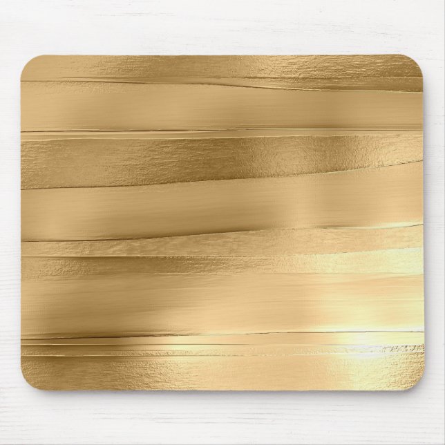 goldfarbene Textur metallisch stilvoll Mousepad (Vorne)