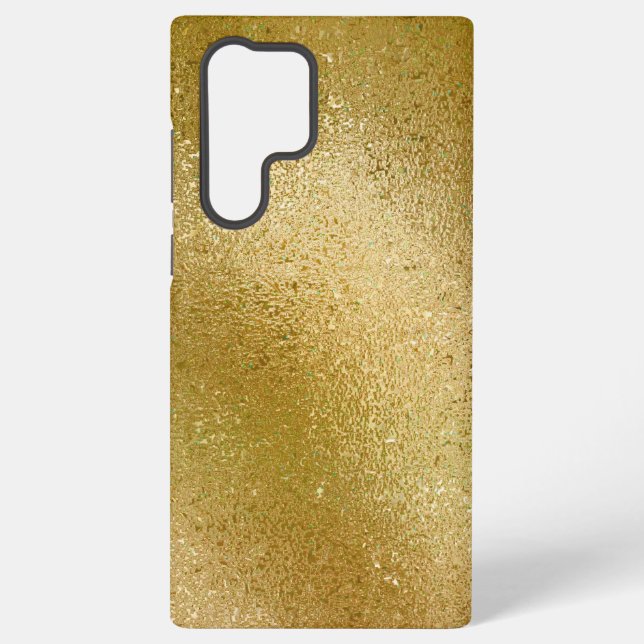 Goldfarbener Hintergrund Samsung Galaxy Hülle (Rückseite)