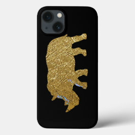 goldfarbener Rhino Case-Mate iPhone Hülle