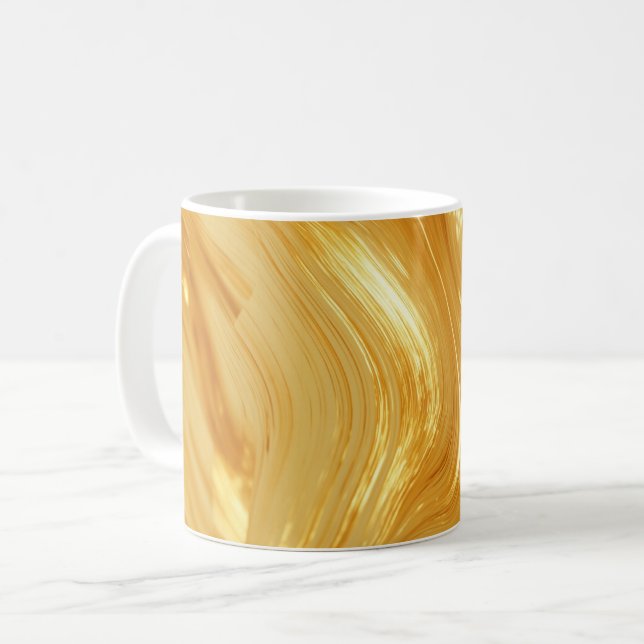 Goldfarbener Schimmer Kaffeetasse (Vorderseite Links)