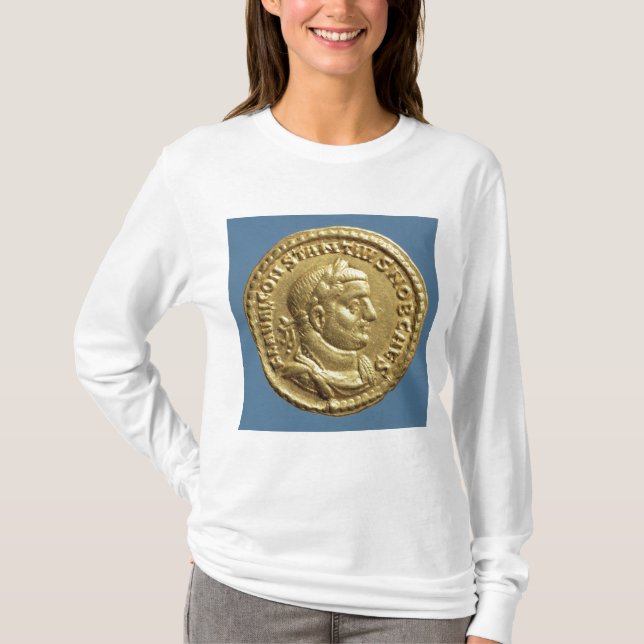 Goldfarbig von Constantius I Caesar Augustus T-Shirt (Vorderseite)