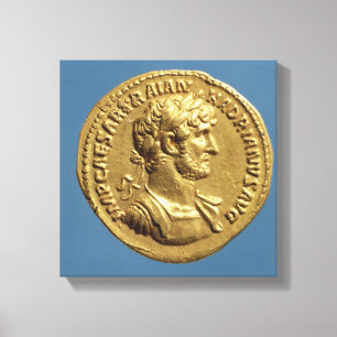 Goldfarbig von Hadrian Leinwanddruck