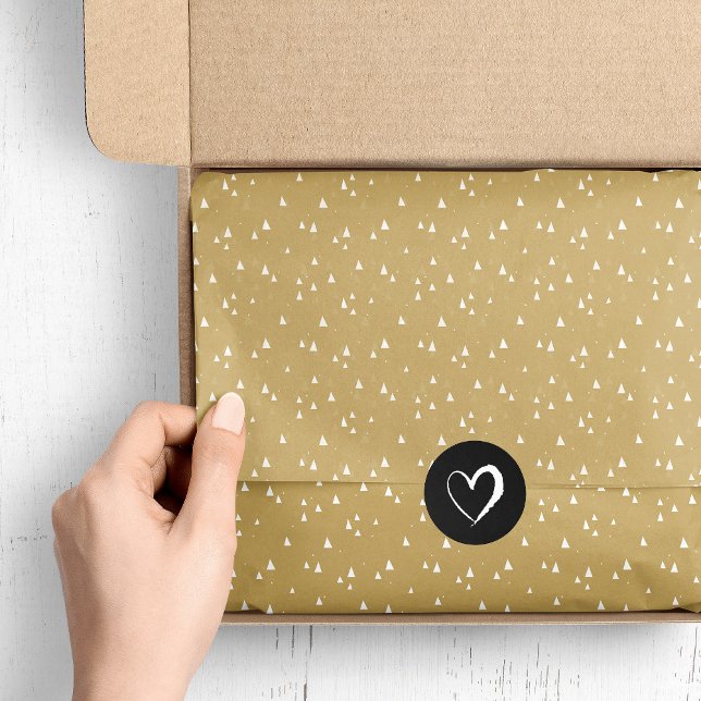 Goldfarbige Dreiecke Seidenpapier (Von Creator hochgeladen)