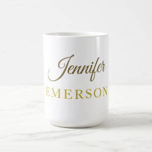 Goldfarbname professionell minimalist modern   kaffeetasse