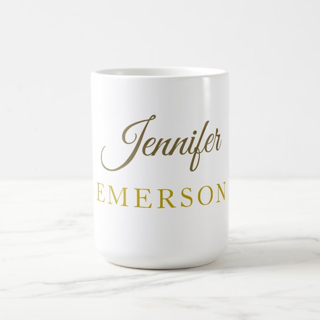Goldfarbname professionell minimalist modern   kaffeetasse (Mittel)