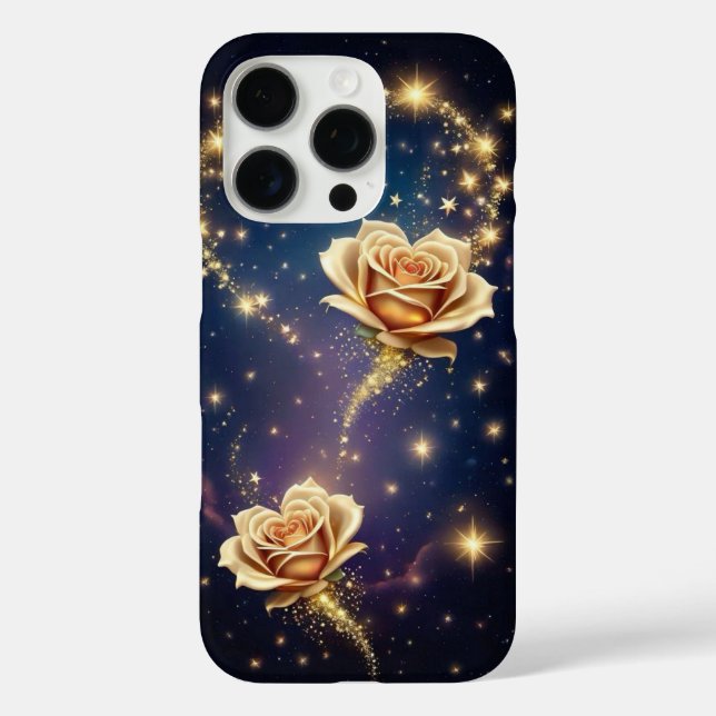Goldfette Blume Case-Mate iPhone Hülle (Rückseite)