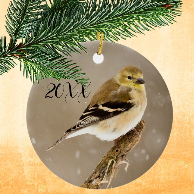Goldfinch 2023 Weihnachten Keramik Ornament (Von Creator hochgeladen)