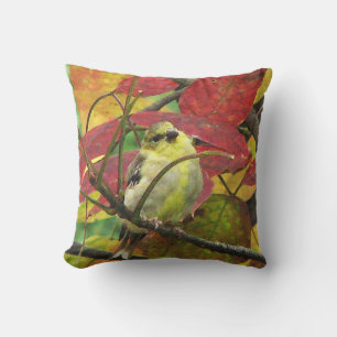 Goldfinch Bird im Herbst Kissen im Freien Für Draußen