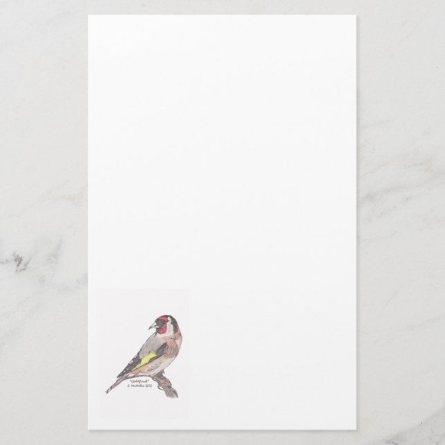 Goldfinch-Briefpapier Briefpapier (Vorderseite)