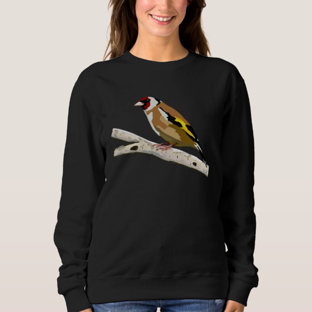 Goldfinch Carduelis Carduelis Garden Birds Sweatshirt (Vorderseite)