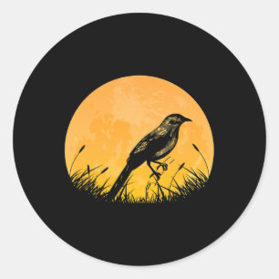 Goldfinch Easy Halloween Outfit Passerine Moon Cos Runder Aufkleber