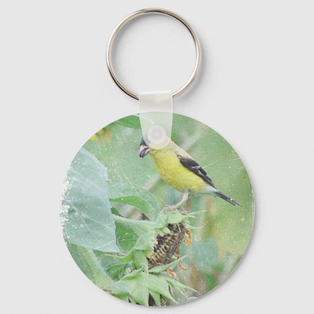 Goldfinch Grunge Schlüsselanhänger (Vorderseite)