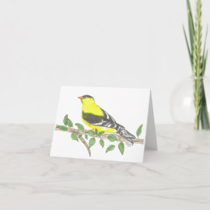 Goldfinch Inspiration Note Card Karte