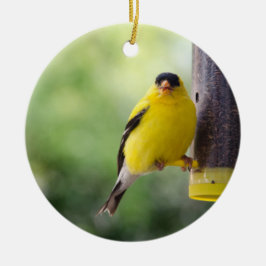 Goldfinch Keramik Ornament
