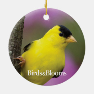 Goldfinch Keramik Ornament