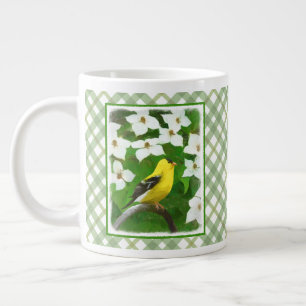 Goldfinch-Malerei - Niedliche Original-Hundeschich Jumbo-Tasse