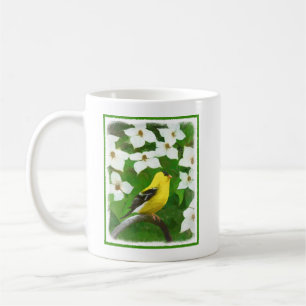 Goldfinch-Malerei - Niedliche Original-Hundeschich Kaffeetasse