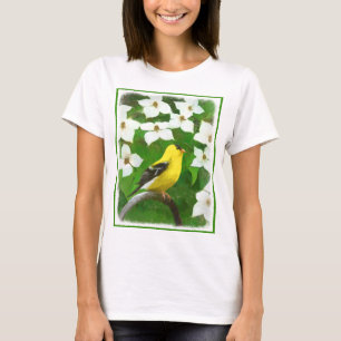 Goldfinch-Malerei - Niedliche Original-Hundeschich T-Shirt