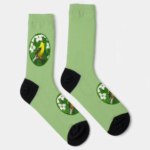 Goldfinch-Malerei - Original Wild Bird Art Socken
