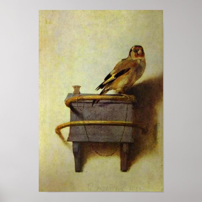Goldfinch-Malerei Poster (Vorne)