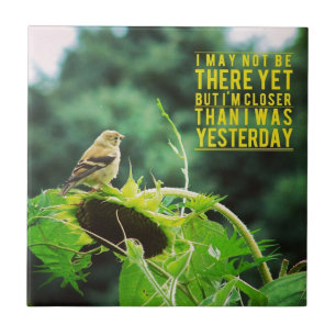 Goldfinch Naher als gestern Positivität Fliese