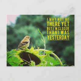 Goldfinch Naher als gestern Postkarte