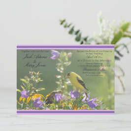 Goldfinch Spring Garden Wedding Einladung