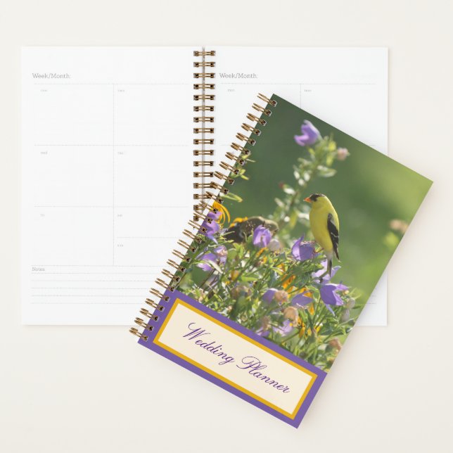 Goldfinch Spring Garden Wedding Lila Planer (Anzeige)