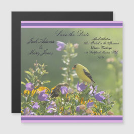 Goldfinch Spring Garden Wedding Magneteinladung