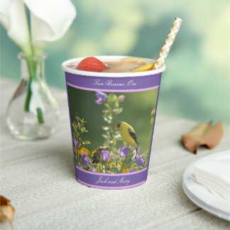 Goldfinch Spring Garden Wedding Pappbecher
