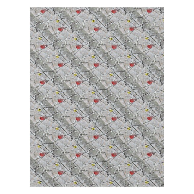 Goldfinch und Kardinal Tischdecke (Vorderseite)