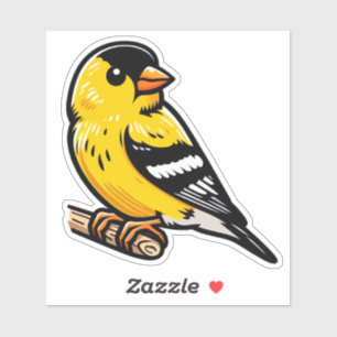 Goldfinch-Vogel, kundenspezifisch geschnitten Viny Aufkleber