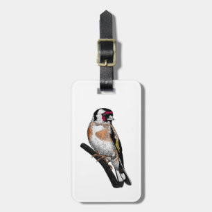 Goldfinch zeichnend gepäckanhänger