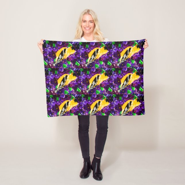 Goldfinches flock Together Fleece Blanket (Beispiel)