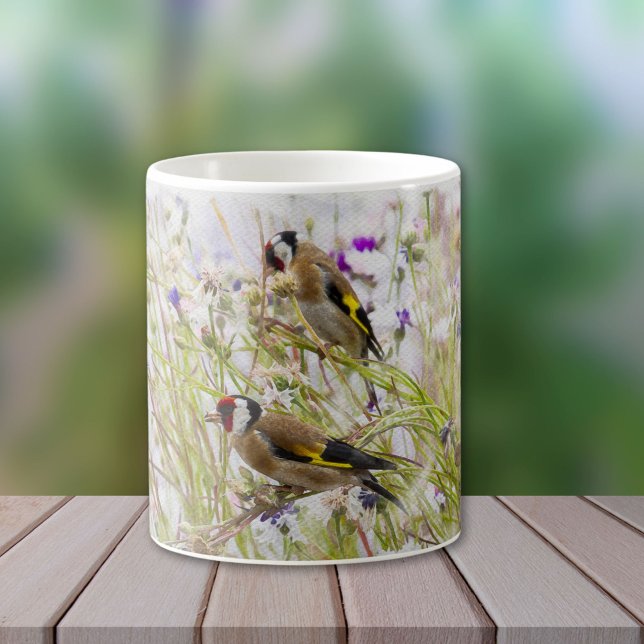 Goldfinken Kaffeetasse (Von Creator hochgeladen)