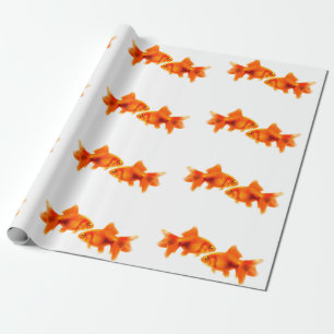 Goldfisch-Bild für das Umblättern von Papier Geschenkpapier