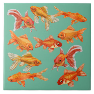 Goldfisch Fliese
