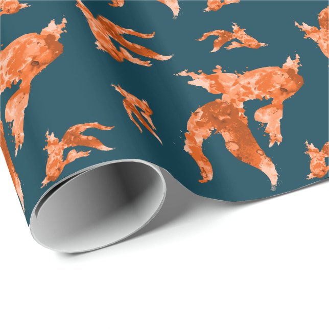 Goldfisch Geschenkpapier (Rolleneckpunkt)