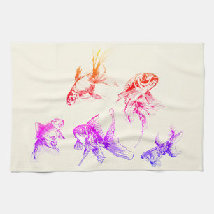 Goldfisch Geschirrtuch